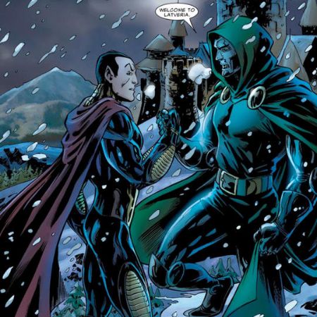 Namor joining hands with Doctor Doom